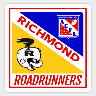 Retro Richmond Roadrunners Football 1968 Sticker